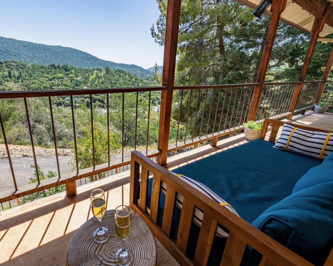 Secluded Mtn Top Family Haven W/Views Spa & Arcade Three Rivers Eksteriør bilde